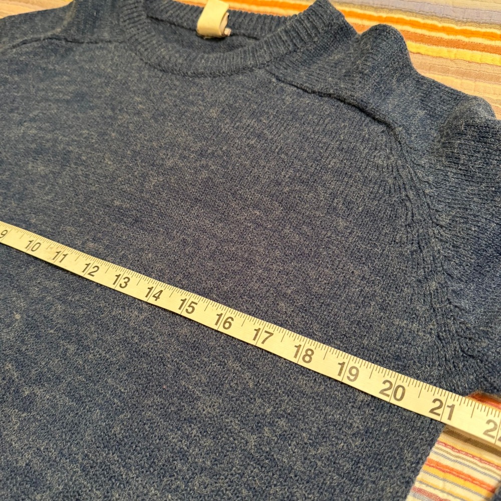 Vintage SF-202 Levi's Men's Crew Neck‎ Pullover Wool Blend Sweater Blue Size M - Picture 5 of 7